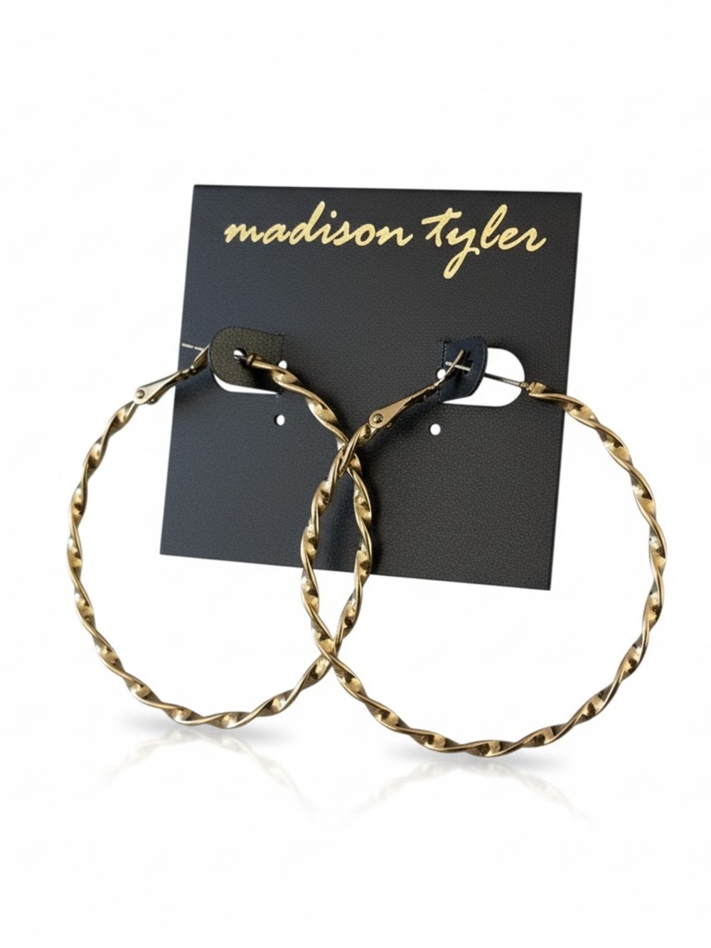 🛍️⭐️”Madison Tyler” Faux Gold HOOP EARRINGS ((NWT))⭐️🛍️